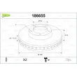 Jeu de 2 disques de frein avant VALEO 186655 - Visuel 1