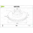 Jeu de 2 disques de frein avant VALEO 197370 - Visuel 1