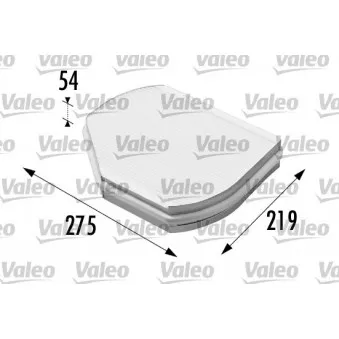 Filtre, air de l'habitacle VALEO 698169