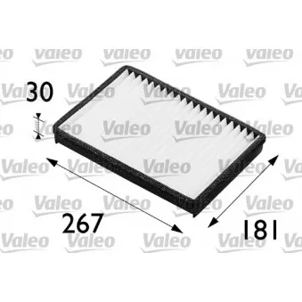 Filtre, air de l'habitacle VALEO 698235