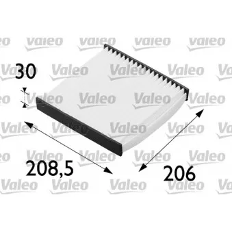 Filtre, air de l'habitacle VALEO 698594