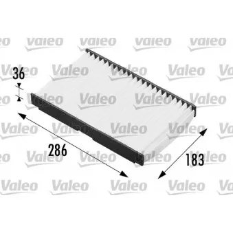 Filtre, air de l'habitacle VALEO 698664