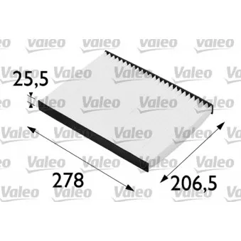 Filtre, air de l'habitacle VALEO