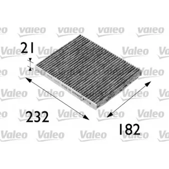 Filtre, air de l'habitacle VALEO 698692