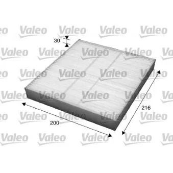 Filtre, air de l'habitacle VALEO 715560