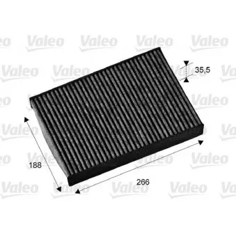 Filtre, air de l'habitacle VALEO 715673