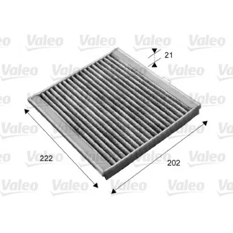 Filtre, air de l'habitacle VALEO 715676