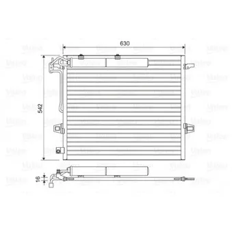 Condenseur, climatisation VALEO 814025