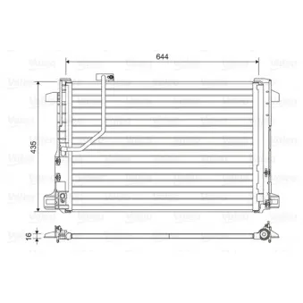 Condenseur, climatisation VALEO 814044