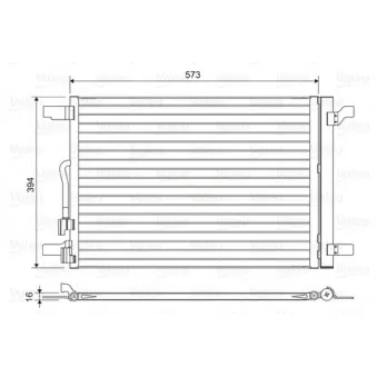 Condenseur, climatisation VALEO 814301