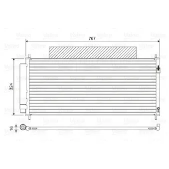 Condenseur, climatisation VALEO 814411