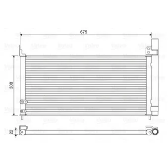 Condenseur, climatisation VALEO 814415