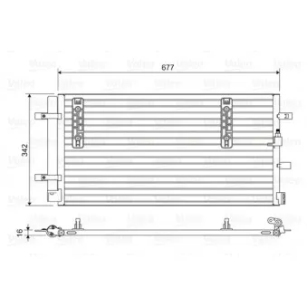 Condenseur, climatisation VALEO 814419