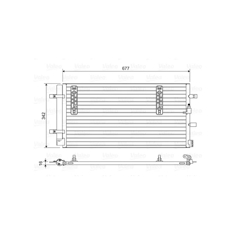 Condenseur, climatisation VALEO 814419