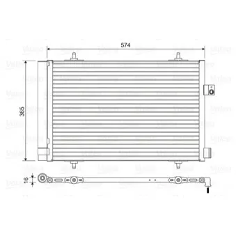 Condenseur, climatisation VALEO 814420