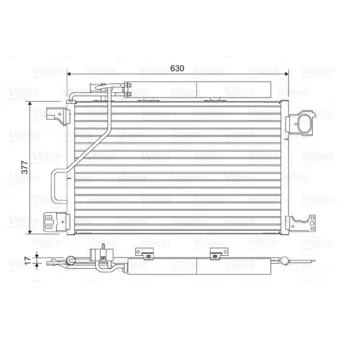 Condenseur, climatisation VALEO 814423