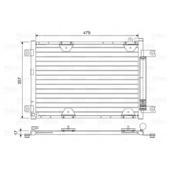 Condenseur, climatisation VALEO 814444