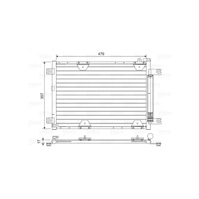 Condenseur, climatisation VALEO 814444