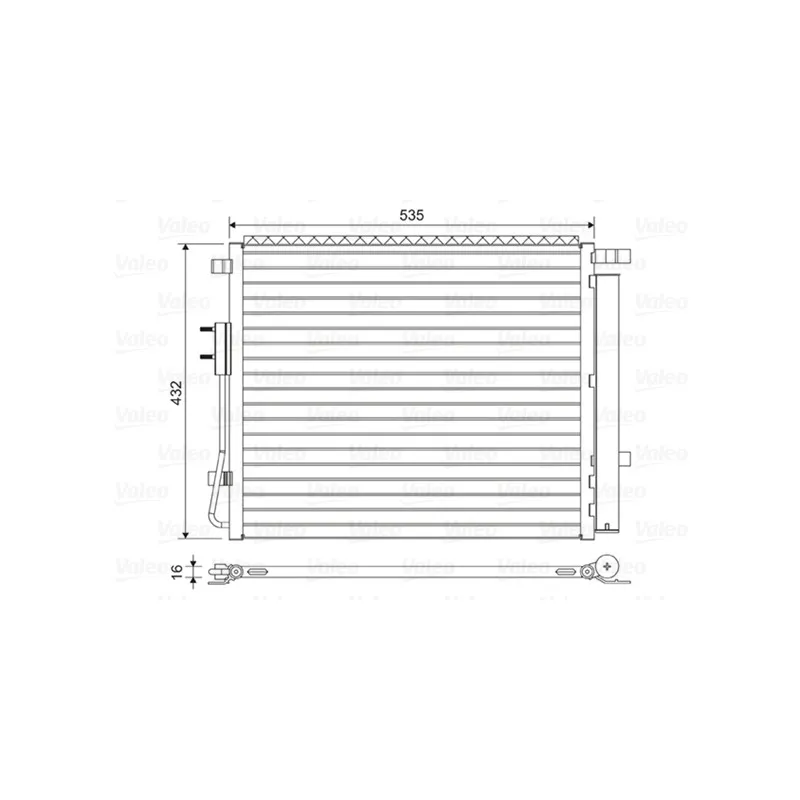 Condenseur, climatisation VALEO 814459