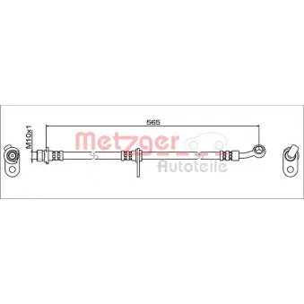 Flexible de frein avant droit METZGER 4119374