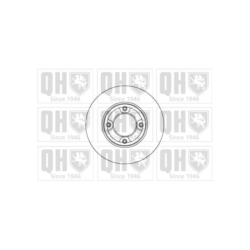 Jeu de 2 disques de frein avant QUINTON HAZELL BDC3333