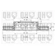 Jeu de 2 disques de frein avant QUINTON HAZELL BDC3768 - Visuel 1