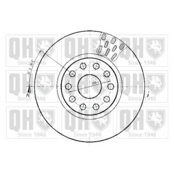 Jeu de 2 disques de frein avant QUINTON HAZELL BDC4501