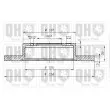 Jeu de 2 disques de frein avant QUINTON HAZELL BDC4855 - Visuel 2