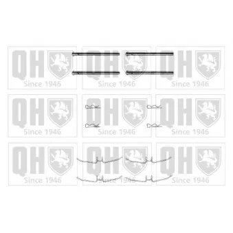 Kit d'accessoires, plaquette de frein à disque QUINTON HAZELL