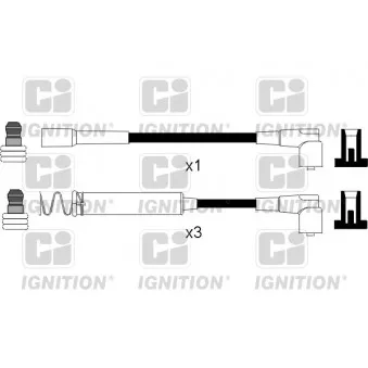 Kit de câbles d'allumage QUINTON HAZELL XC214