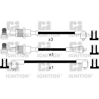 Kit de câbles d'allumage QUINTON HAZELL XC449