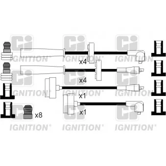 Kit de câbles d'allumage QUINTON HAZELL XC527