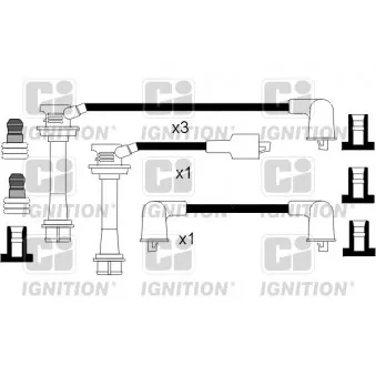 Kit de câbles d'allumage QUINTON HAZELL XC691