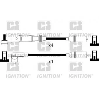 Kit de câbles d'allumage QUINTON HAZELL XC760