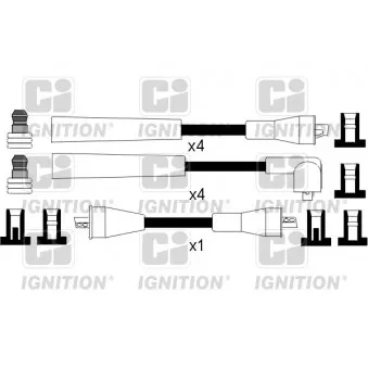 Kit de câbles d'allumage QUINTON HAZELL XC782