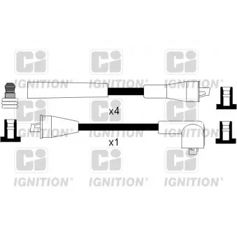 Kit de câbles d'allumage QUINTON HAZELL XC836