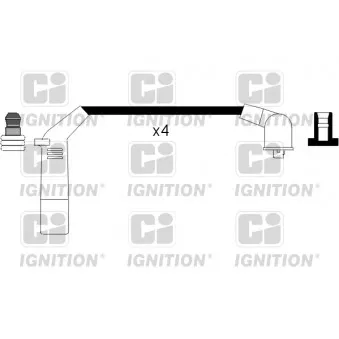 Kit de câbles d'allumage QUINTON HAZELL XC868