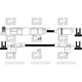 Kit de câbles d'allumage QUINTON HAZELL XC956