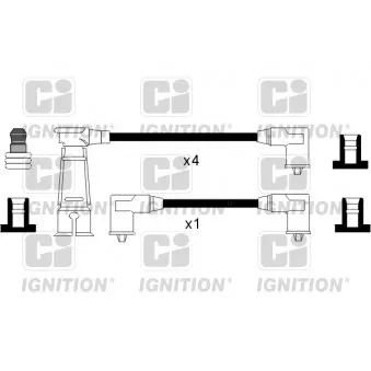 Kit de câbles d'allumage QUINTON HAZELL XC970