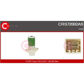 Résistance, pulseur d'air habitacle CASCO CRS72002AS