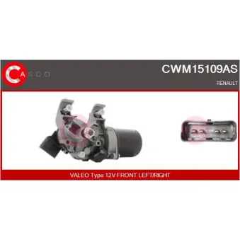 Moteur d'essuie-glace CASCO CWM15109AS