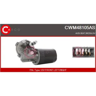 Moteur d'essuie-glace CASCO CWM48105AS