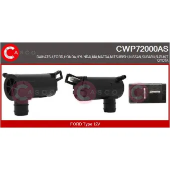 Pompe d'eau de nettoyage, nettoyage des vitres CASCO CWP72000AS