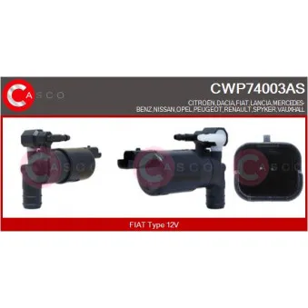 Pompe d'eau de nettoyage, nettoyage des vitres CASCO CWP74003AS