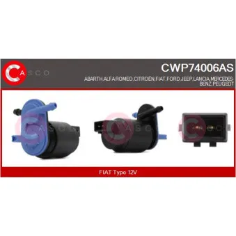 Pompe d'eau de nettoyage, nettoyage des vitres CASCO CWP74006AS