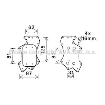 Radiateur d'huile AVA QUALITY COOLING AI3403