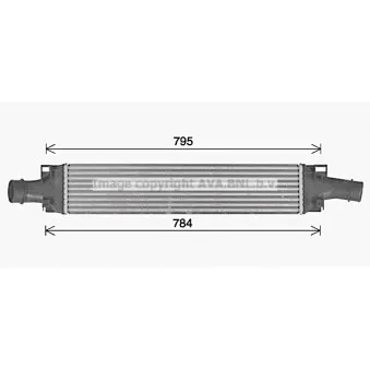 Intercooler, échangeur AVA QUALITY COOLING AI4432