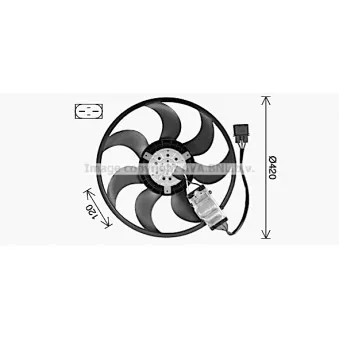 Ventilateur, refroidissement du moteur AVA QUALITY COOLING AI7530