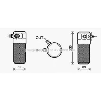 Filtre déshydratant, climatisation AVA QUALITY COOLING AID438