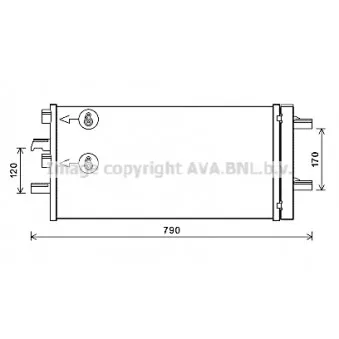 Condenseur, climatisation AVA QUALITY COOLING BW5550D